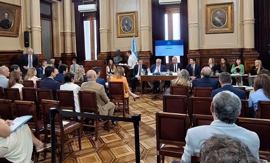 Integrantes de la Comisión de Acuerdos del Senado